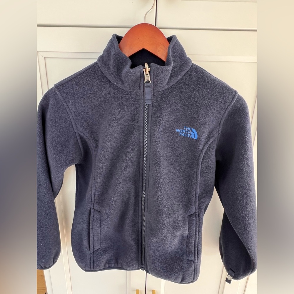 Youth size Small The North Face Dark Blue Fleece Jacket
